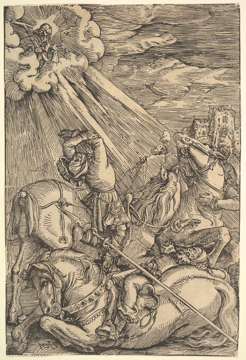 Conversión de Pablo, ca. 1514 de Hans Baldung