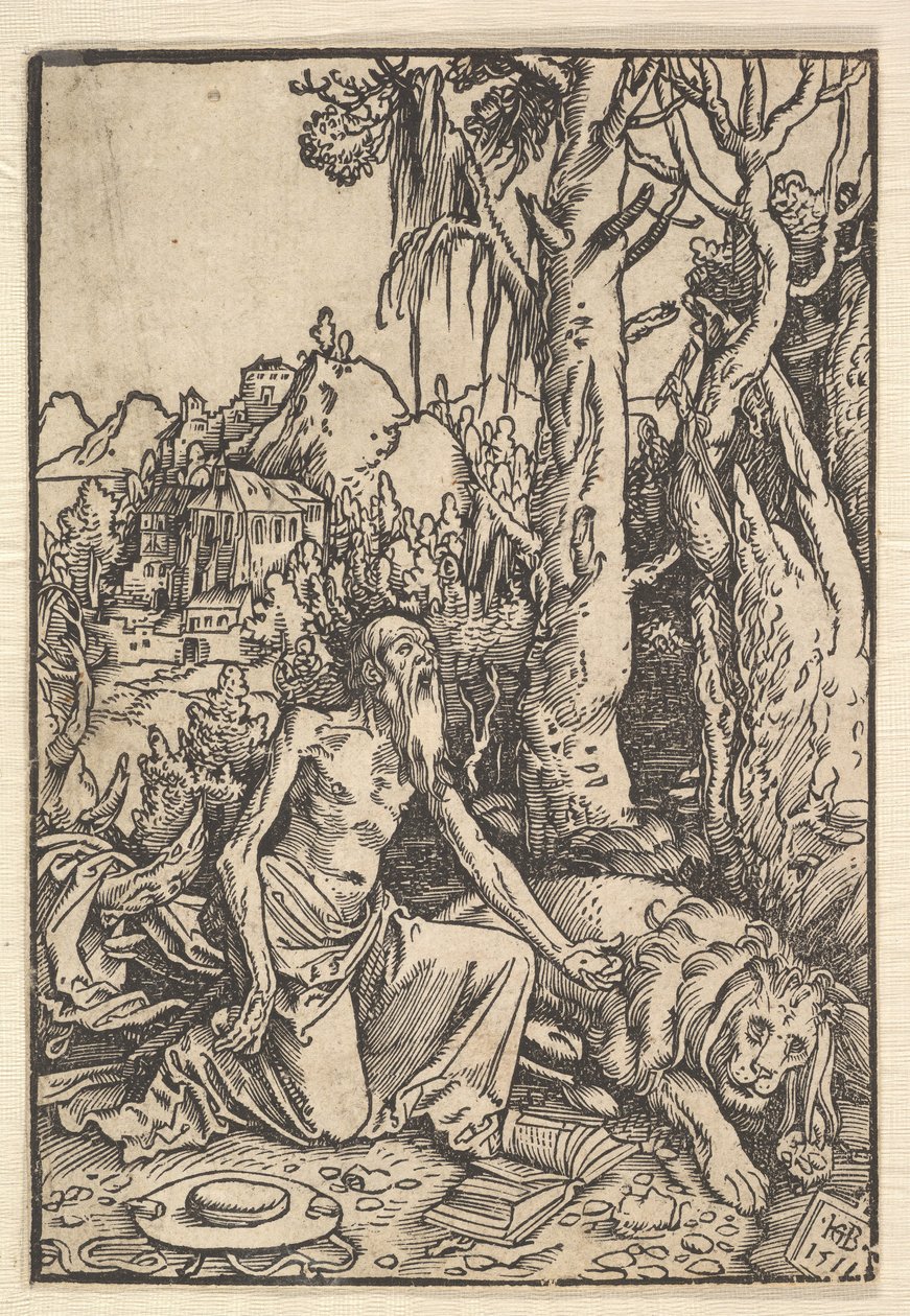San Jerónimo en el Desierto de Hans Baldung
