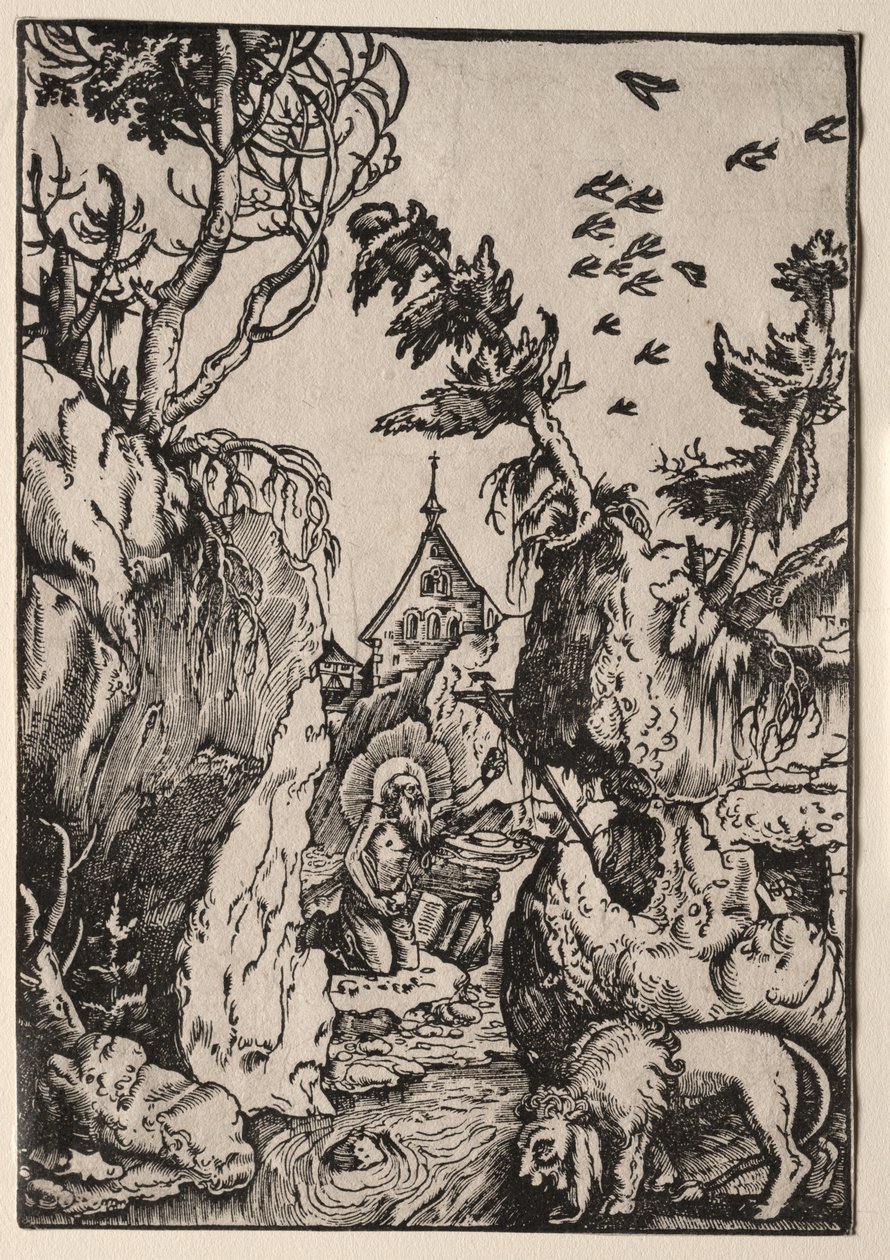 San Jerónimo en el desierto de Hans Baldung
