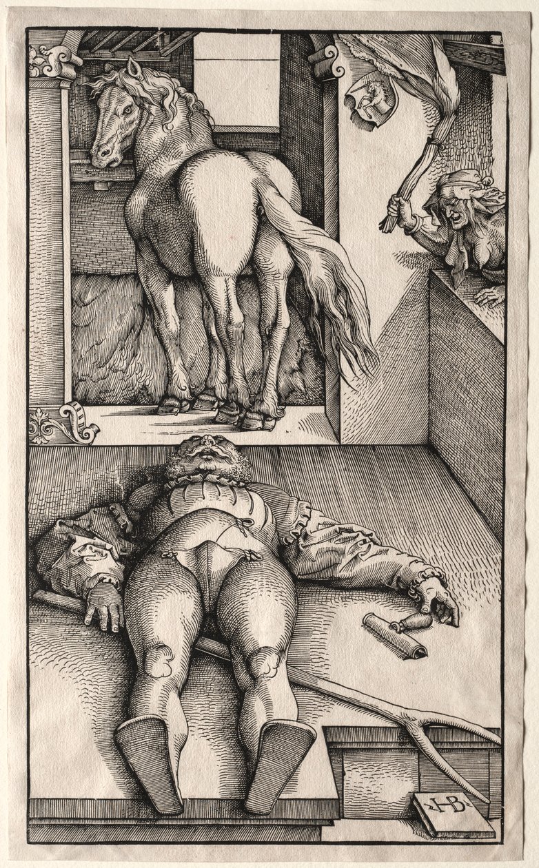 El novio embrujado, 1544-45 de Hans Baldung