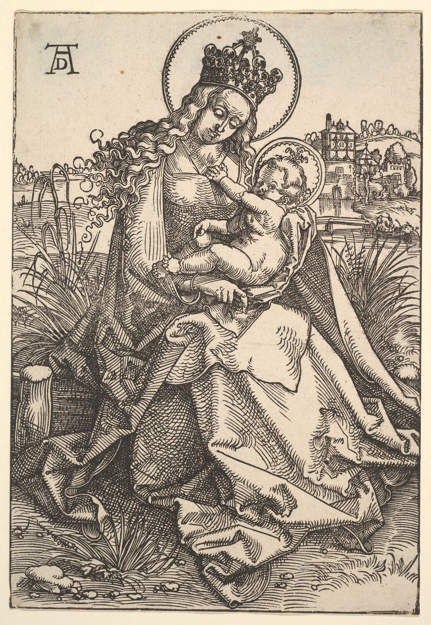 La Virgen en la Orilla Herbosa de Hans Baldung