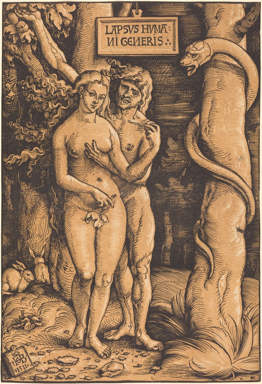 Adán y Eva de Hans Baldung Grien