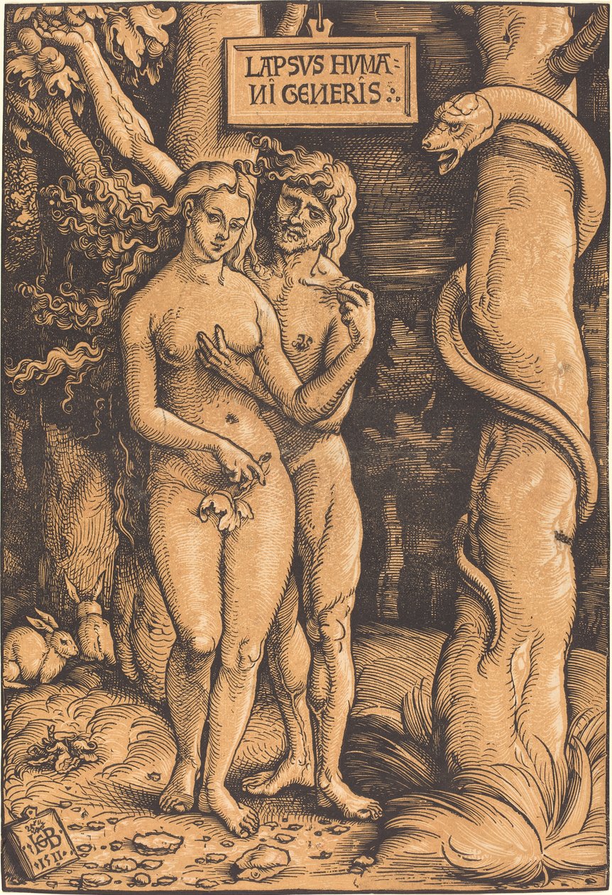 Adán y Eva de Hans Baldung Grien