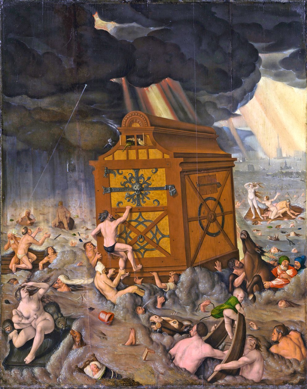 Alemán: The Deluge Diluvio de Hans Baldung Grien