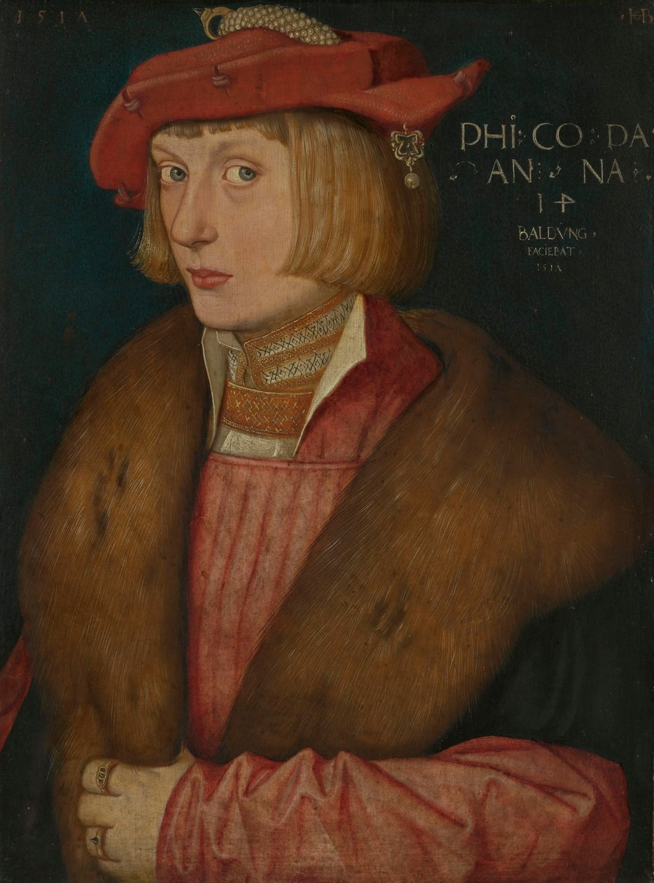 Alemán: Conde Palatino Felipe el Guerrero Conde Felipe Bellicosus de Hans Baldung Grien