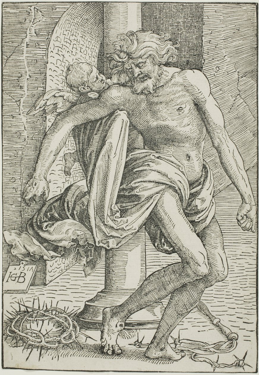 Hombre de dolores ante la columna de Hans Baldung Grien
