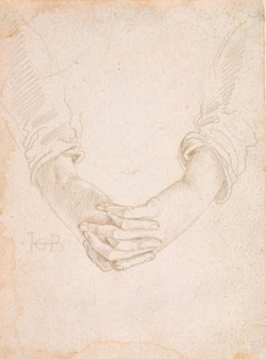 Estudio de las manos dobladas de una mujer de Hans Baldung Grien