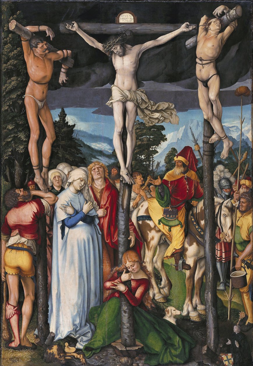 La crucifixión de Cristo de Hans Baldung Grien
