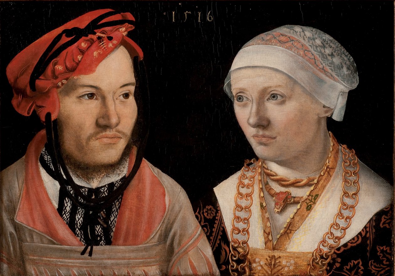 Retrato de una pareja de Hans Brosamer