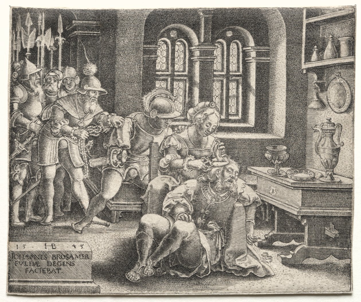 Sansón y Dalila de Hans Brosamer
