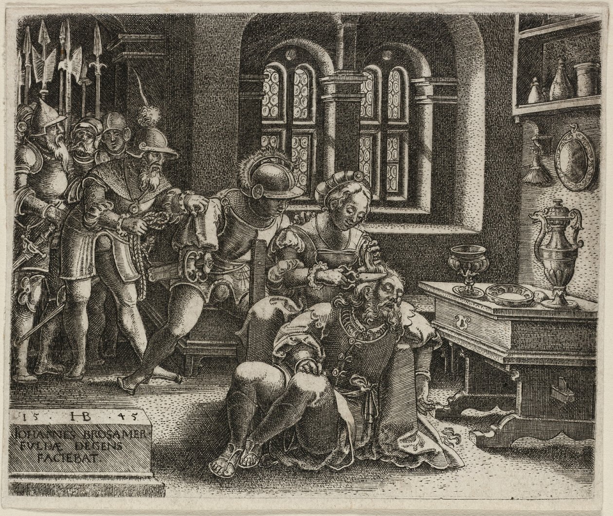 Sansón y Dalila de Hans Brosamer