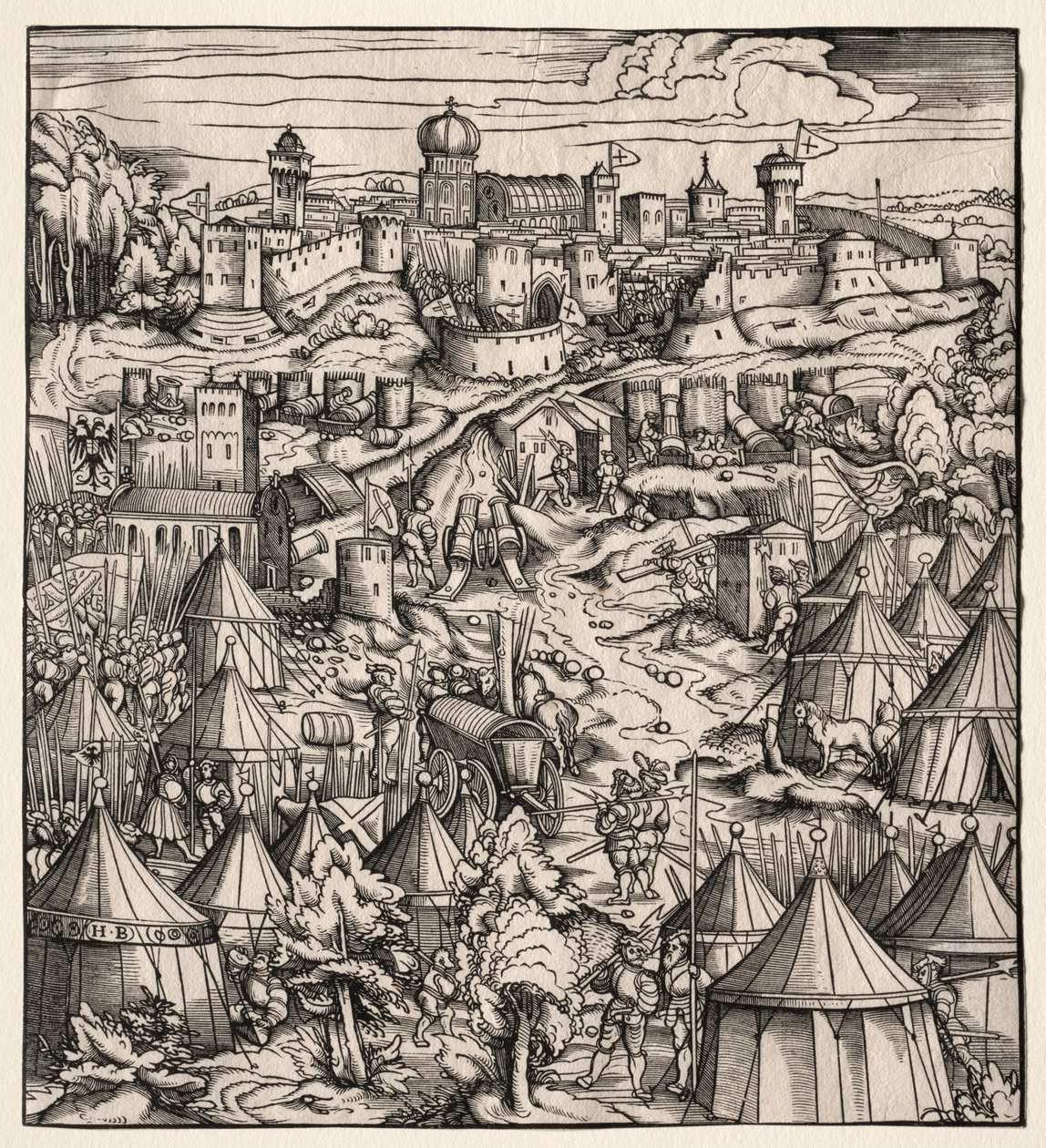 Der Weisskunig El Rey Blanco: El asedio de Padua, 1512-1515 de Hans Burgkmair