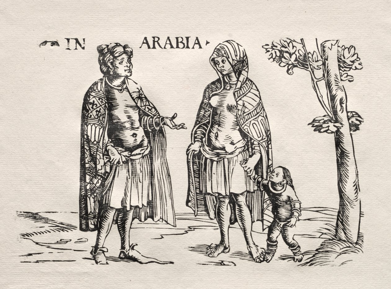 Nativos de Arabia y las Indias de Hans Burgkmair