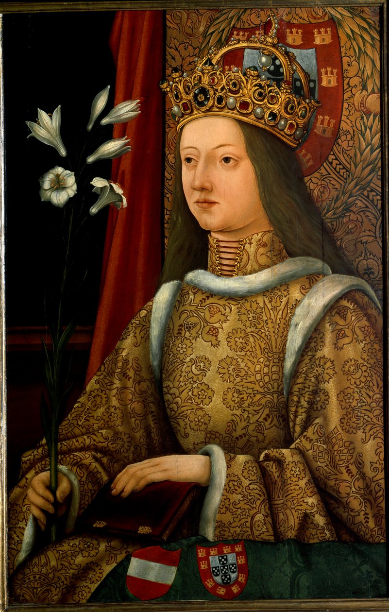 Retrato de Alienor de Portugal, después de un original de 1468 de Hans Burgkmair