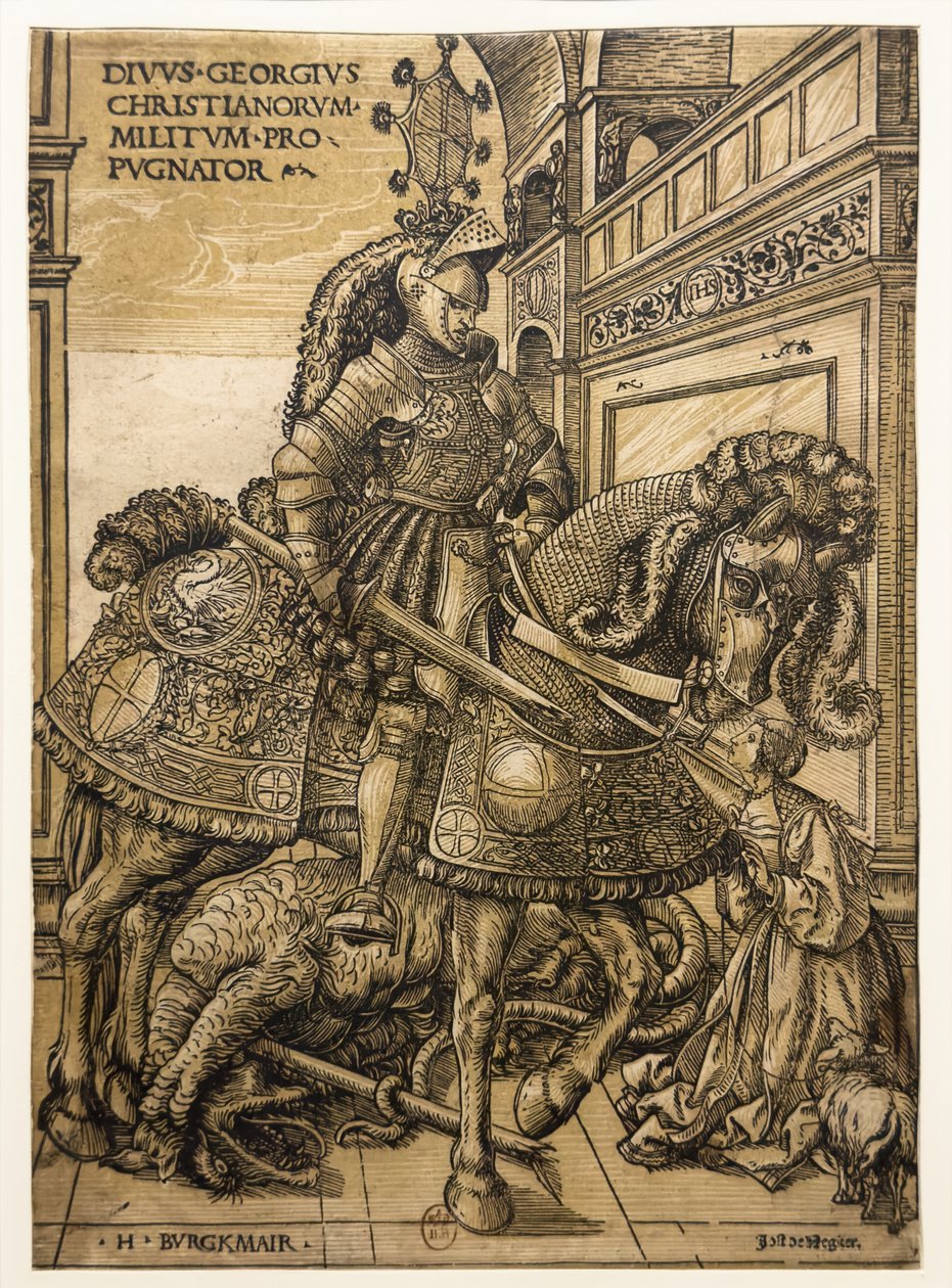 San Jorge y el dragón de Hans Burgkmair