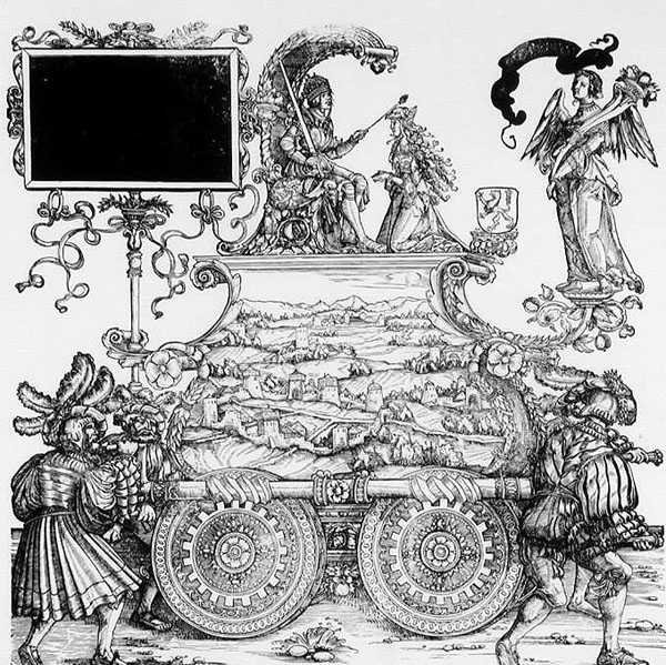 Escena de la Procesión Triunfal de Maximiliano, c.1516-18 de Hans Burgkmair