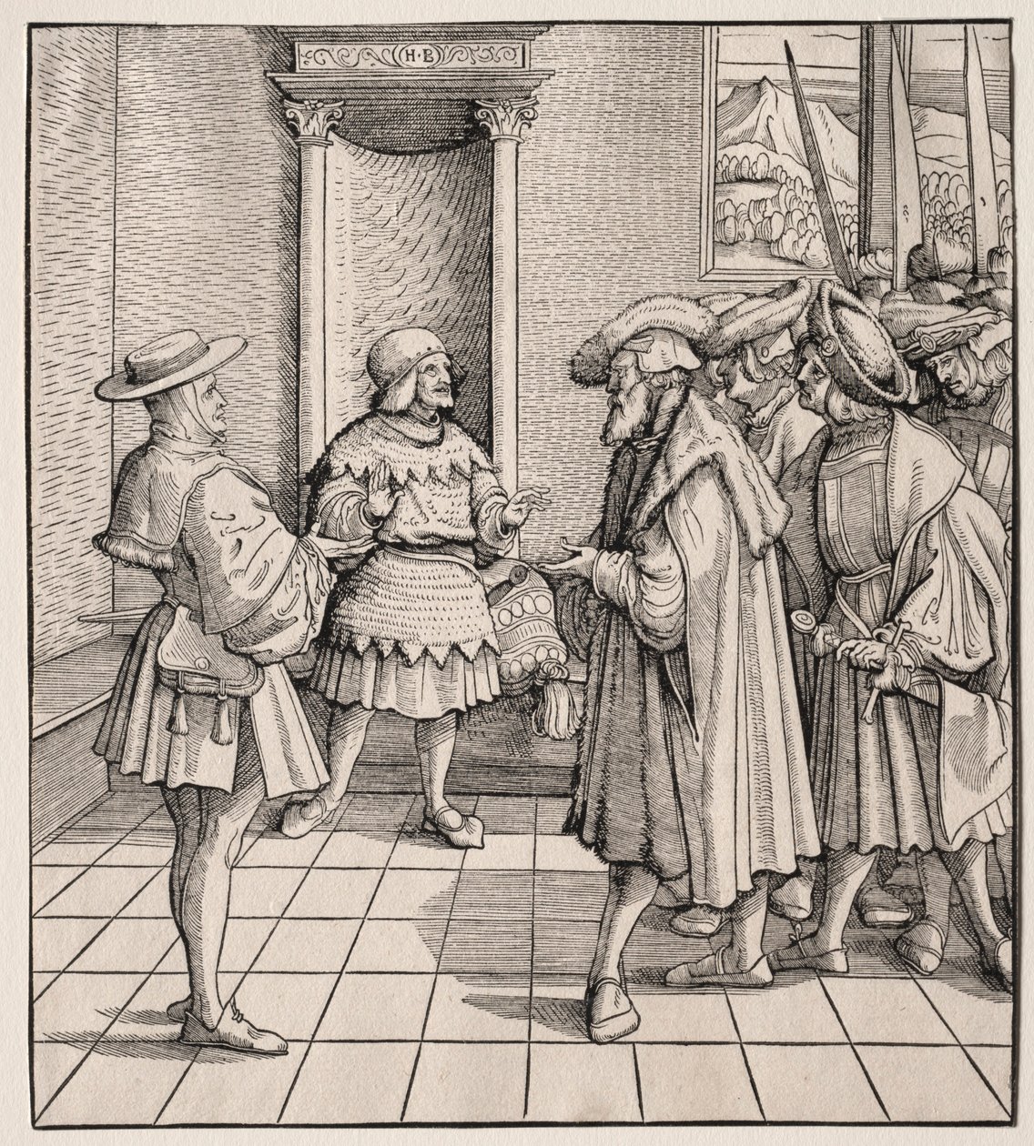 El mal consejo de un hombrecito a otro, 1512-1516 de Hans Burgkmair