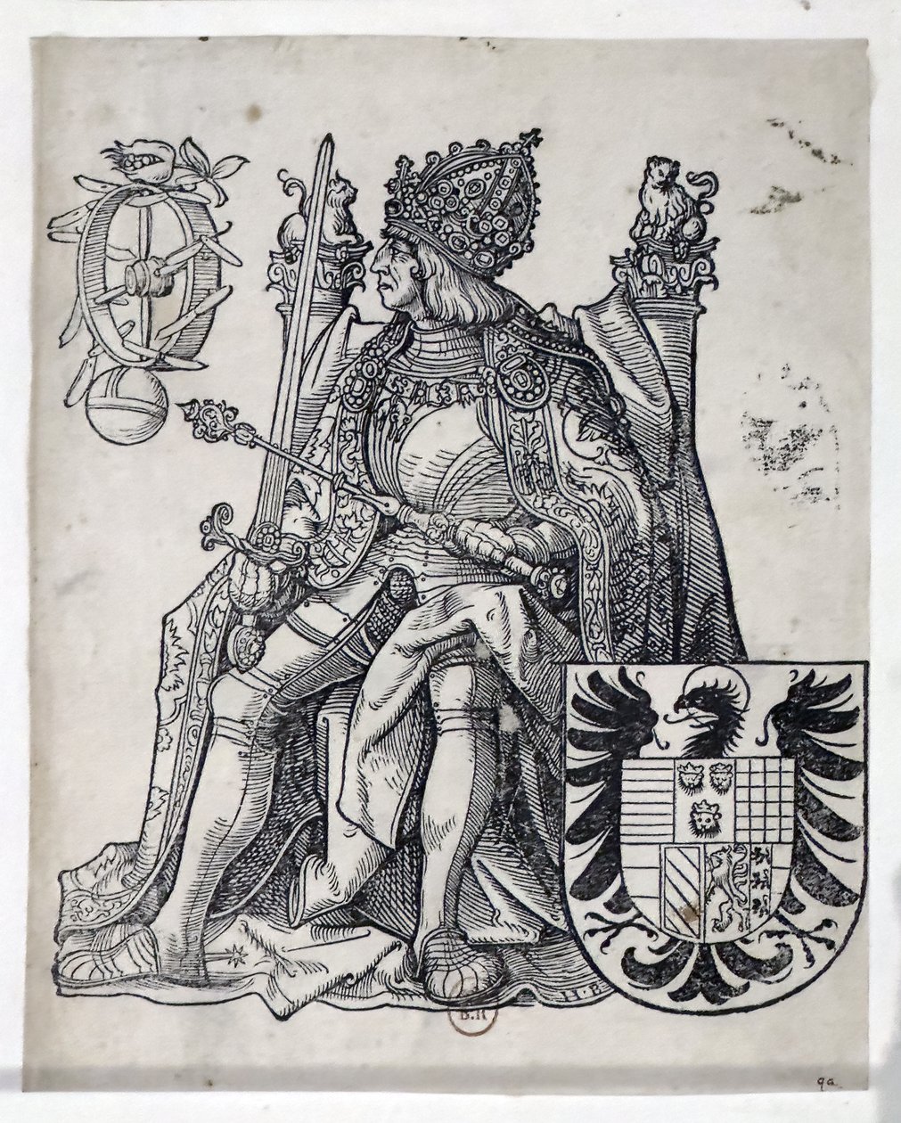 El emperador Maximiliano, hacia 1509-1512 (grabado) de Hans Burgkmair