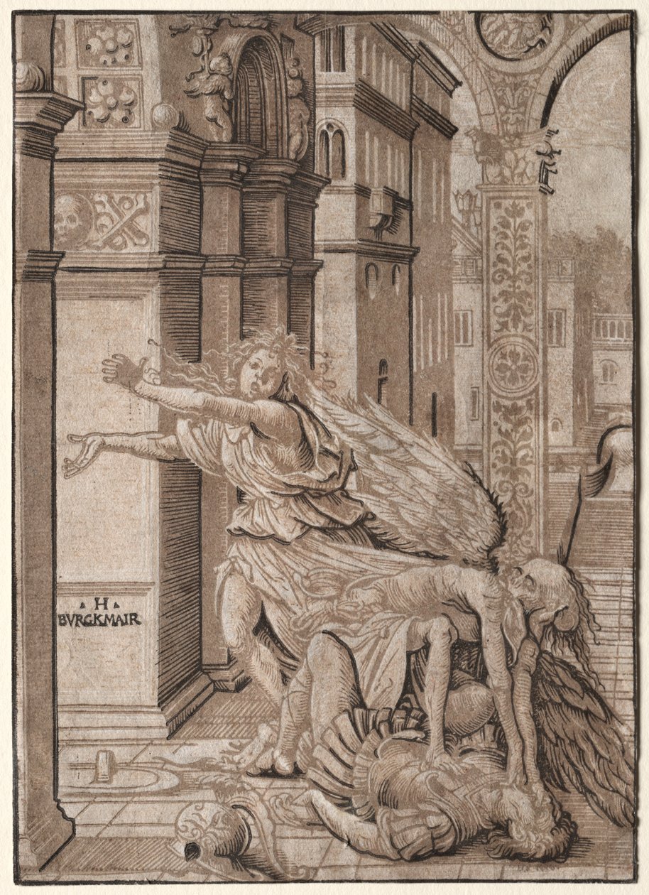 Los amantes sorprendidos por la muerte, 1510 de Hans Burgkmair