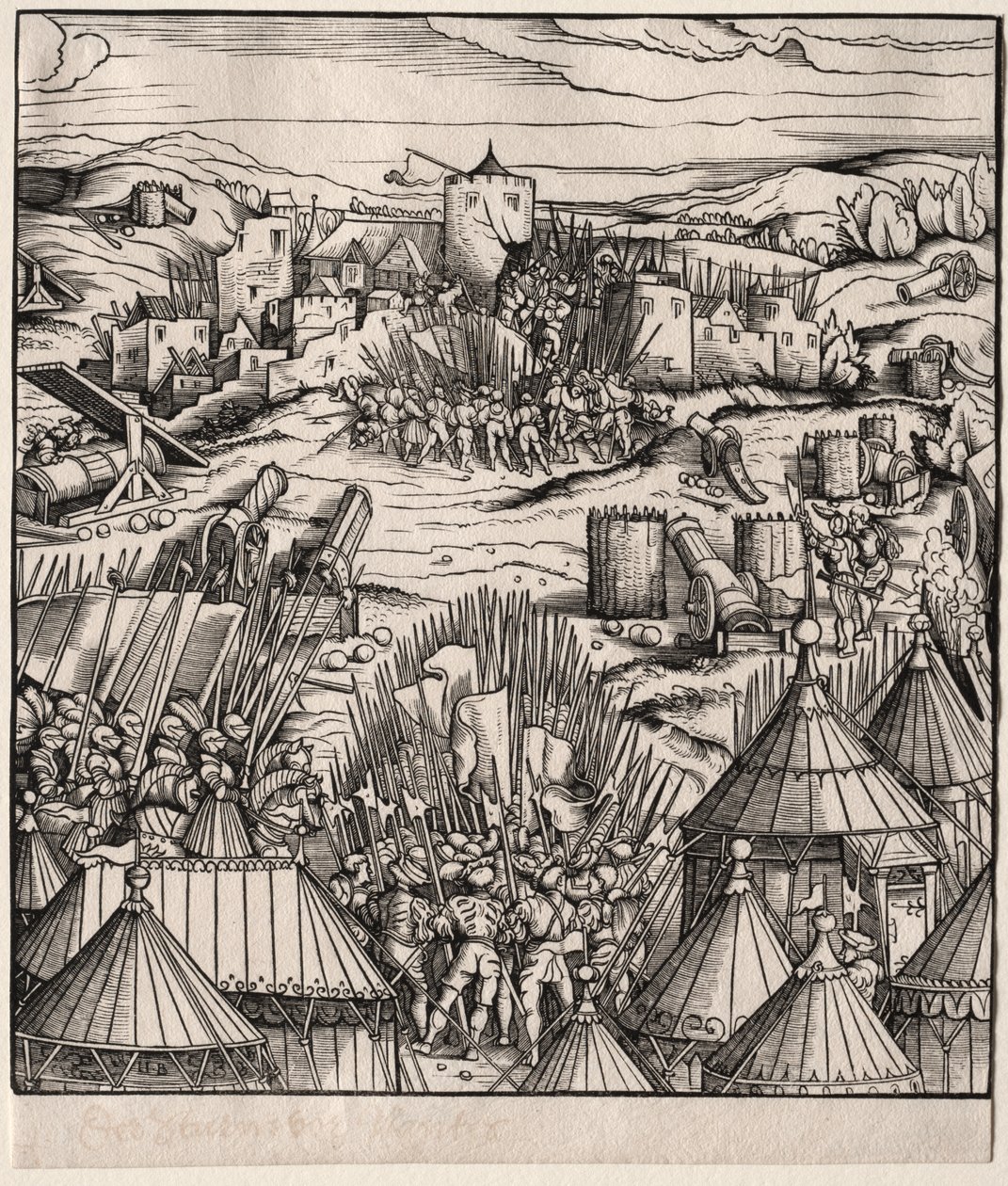 El Asalto de Nantes de Hans Burgkmair
