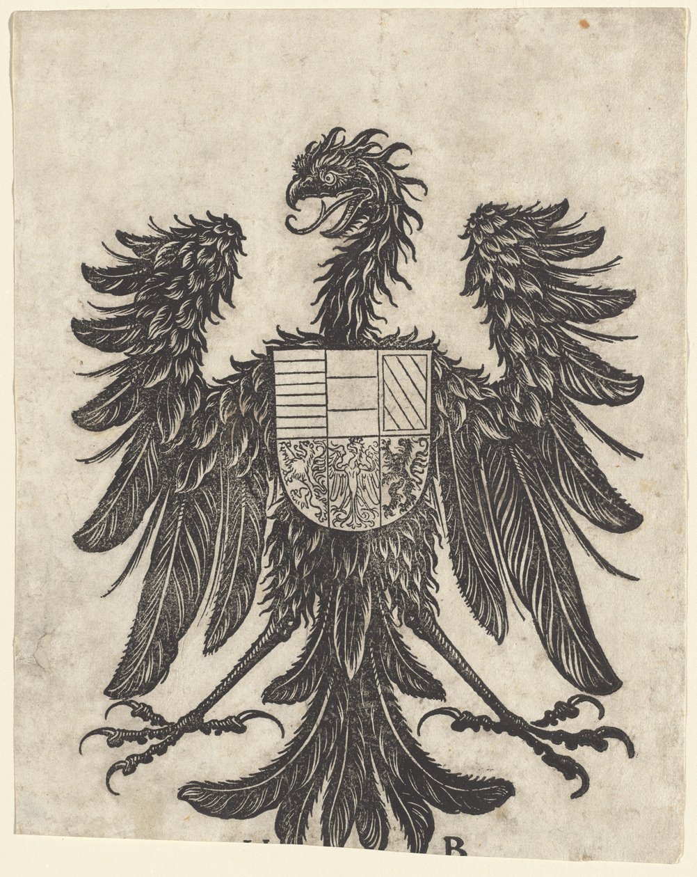 Escudo de armas con un águila de Hans Burgkmair I