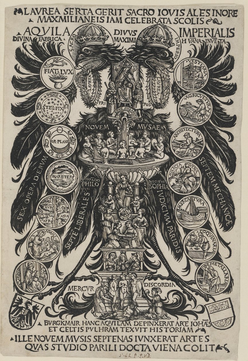 El águila imperial alegórica de Hans Burgkmair the Elder