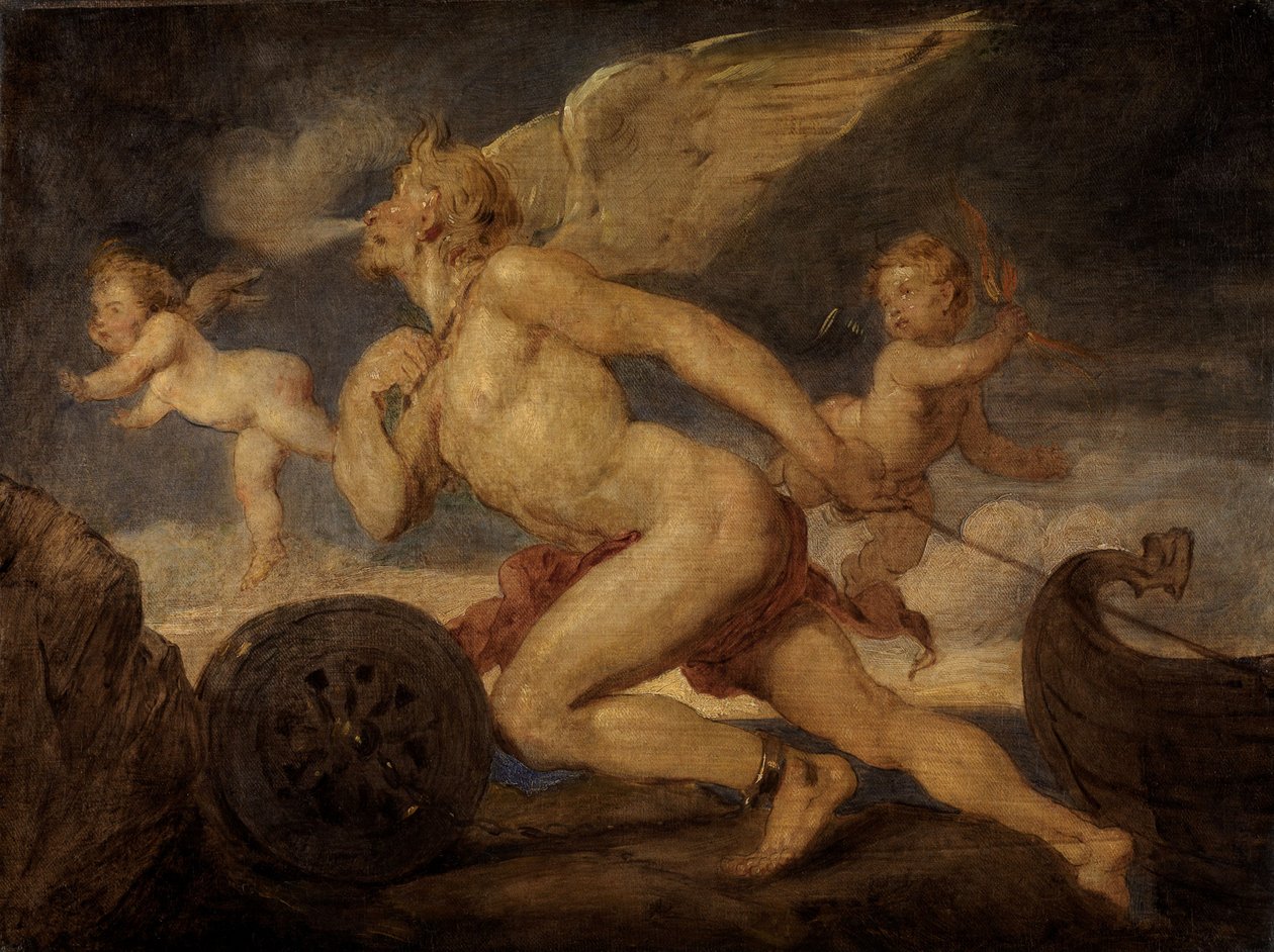 Alegoría de la fuerza del vapor de Hans Canon