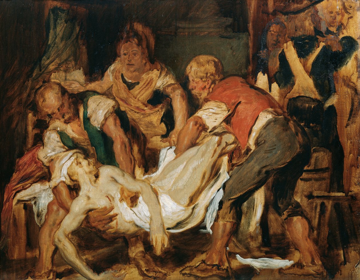 La recuperación del cuerpo de Jean-Paul Marat de Hans Canon
