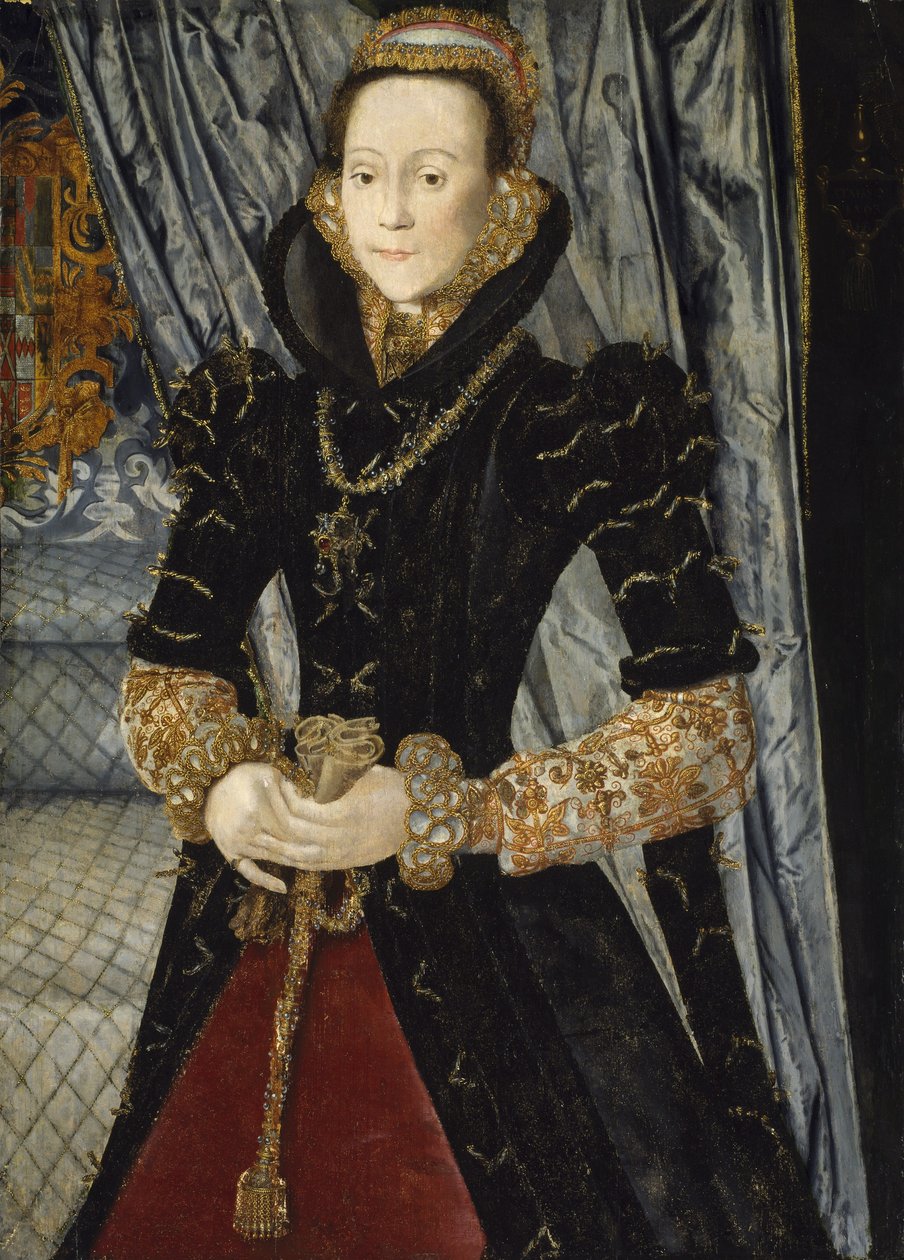 Retrato de una dama de la familia Wentworth de Hans Eworth or Ewoutsz