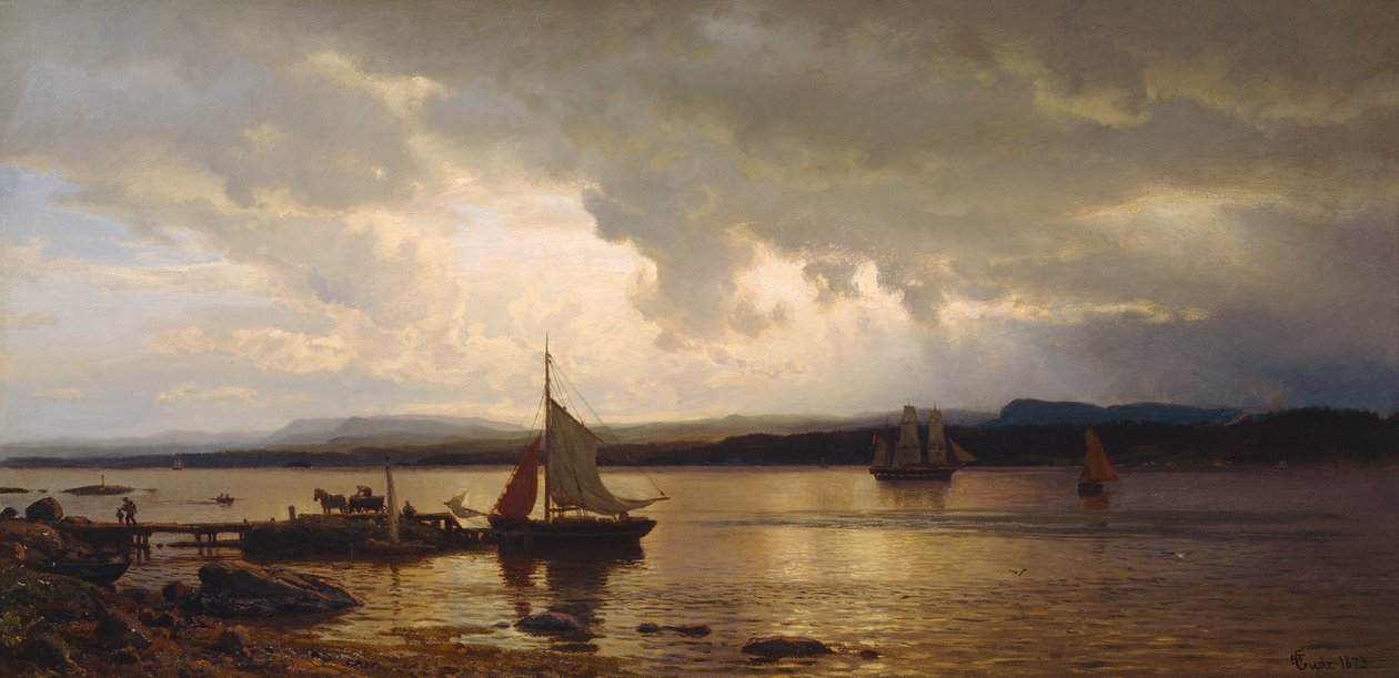 Desde el fiordo de Oslo de Hans Gude