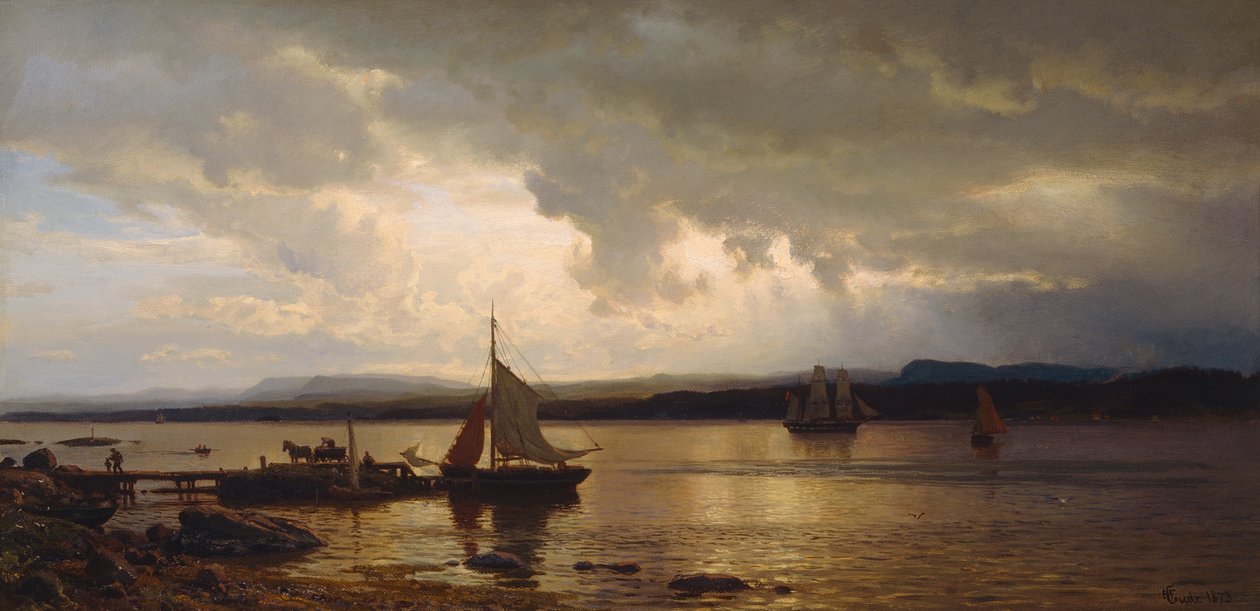 Desde el fiordo de Oslo de Hans Gude