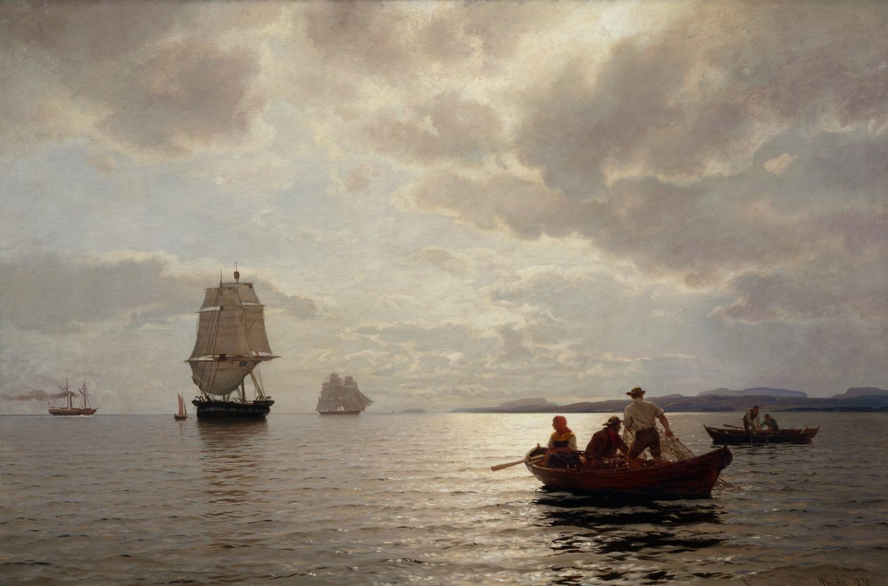 Desde el fiordo de Oslo de Hans Gude