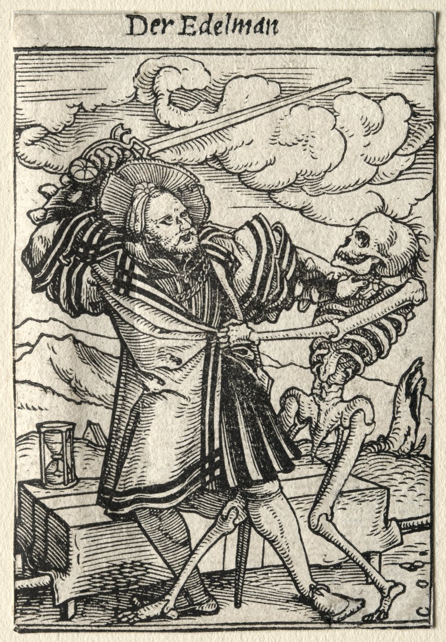 Danza de la muerte: El noble de Hans Holbein