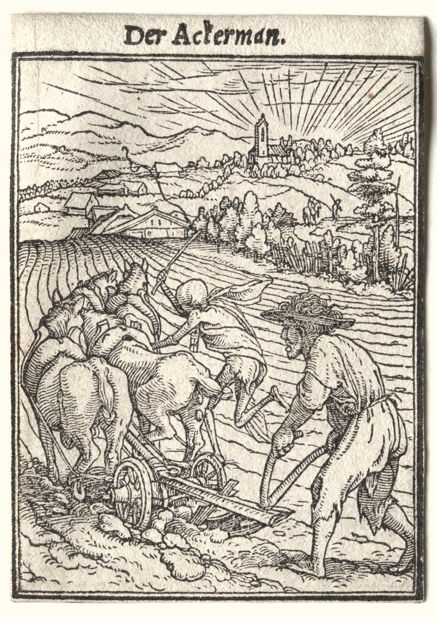Danza de la Muerte: El Labrador de Hans Holbein