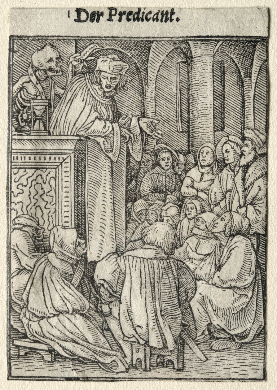 Danza de la Muerte: El Predicador de Hans Holbein