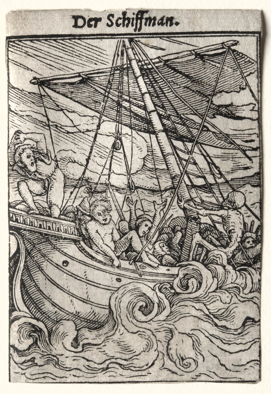 Danza de la muerte: El marinero, c. 1526 de Hans Holbein
