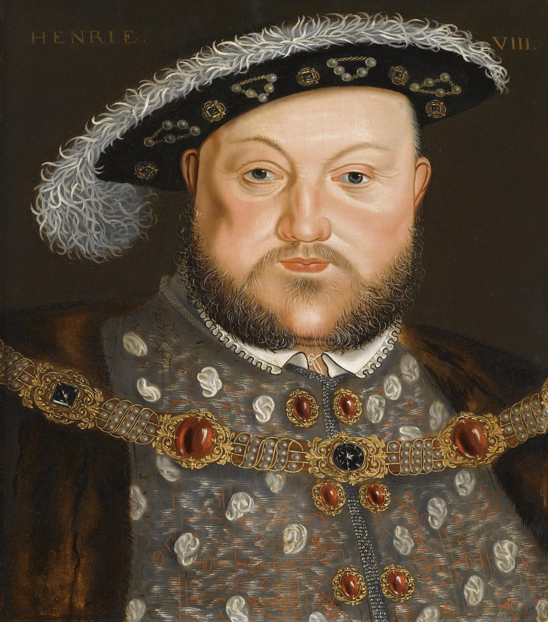 Retrato del Rey Enrique VIII de Inglaterra de Hans, Holbein
