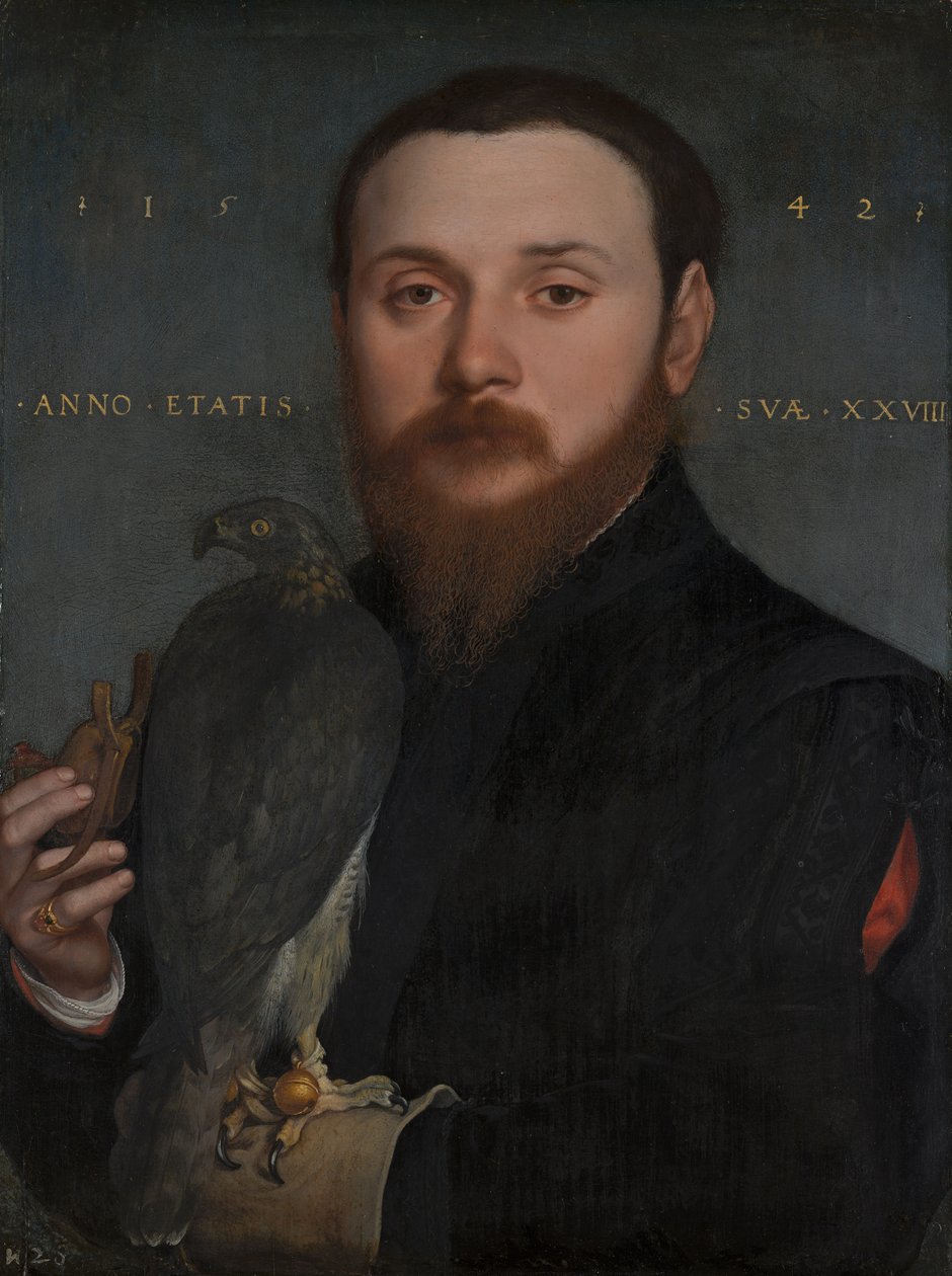 Retrato de un halconero de Hans Holbein