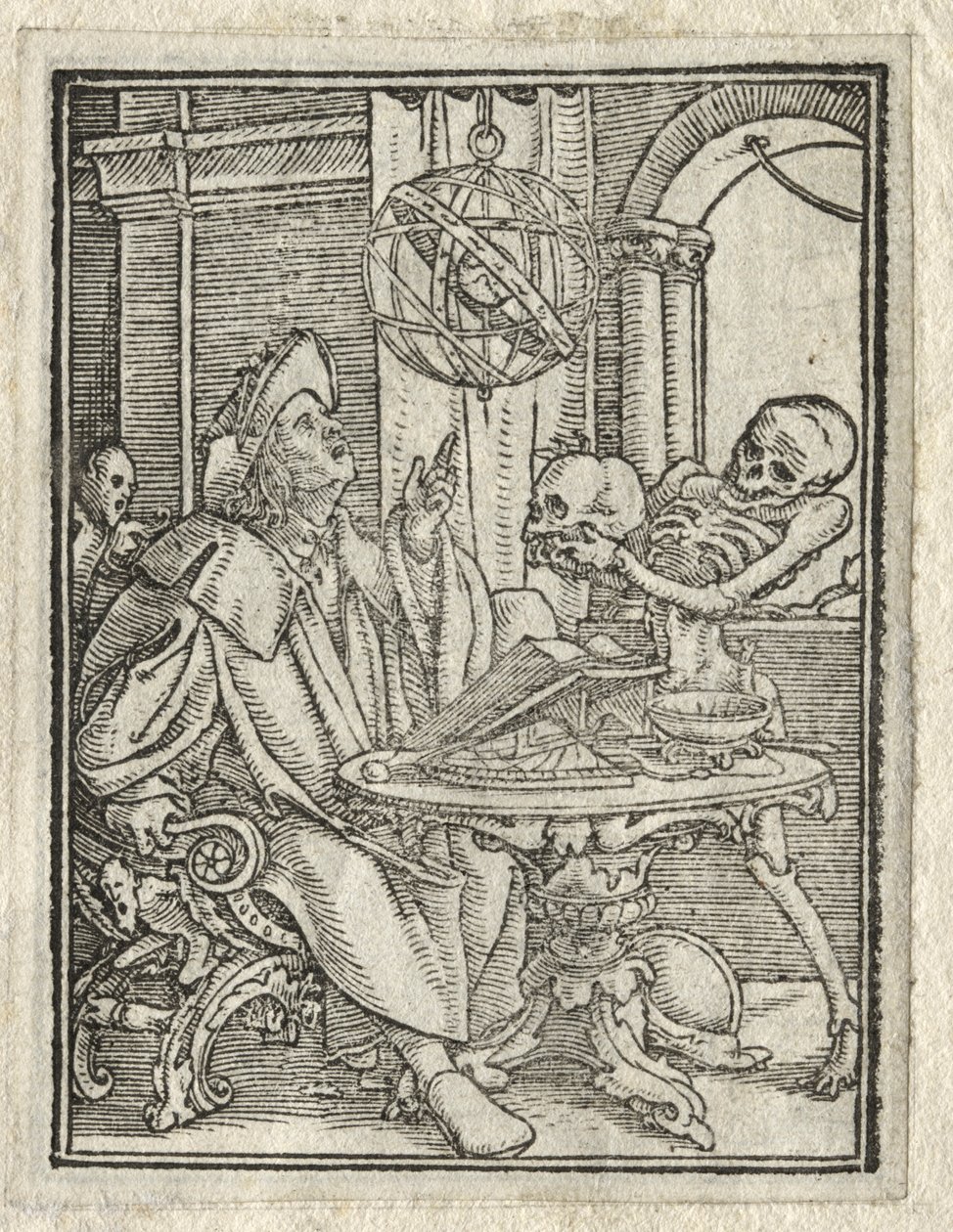 La danza de la muerte: El astrólogo, El hombre rico de Hans Holbein