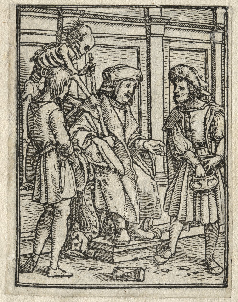 La Danza de la Muerte: El Canónigo o Prebendado, El Juez de Hans Holbein