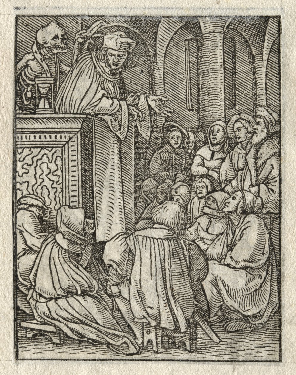 La Danza de la Muerte: El Predicador; El Sacerdote de Hans Holbein