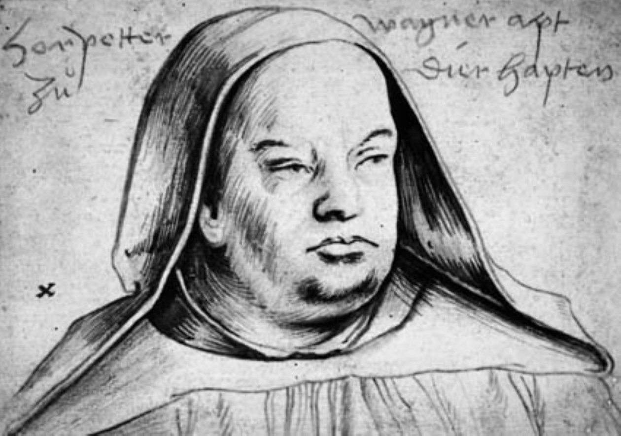 Retrato de Peter Wagner, abad de Thierhaupten de Hans Holbein d.Æ.