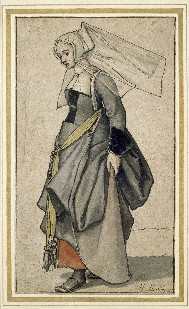 Una Joven Inglesa, siglo XVI de Hans Holbein der Jüngere