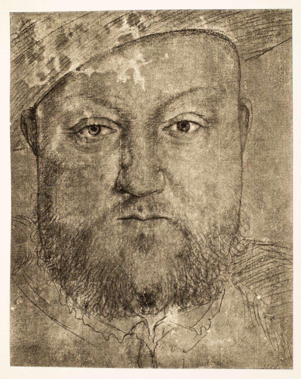 Enrique VIII dibujo a tiza, c.1540, pub. 1902 (colotipia) de Hans Holbein der Jüngere