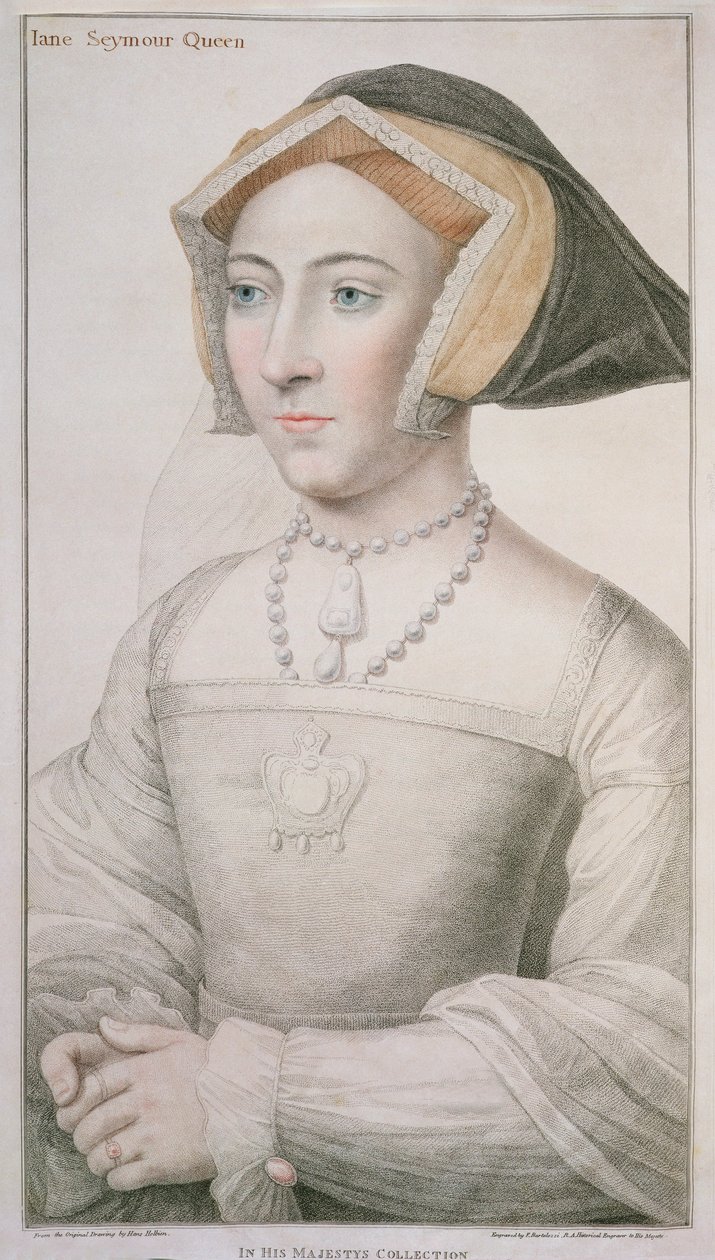 Jane Seymour (c.1509-37) grabado por Francesco Bartolozzi (1727-1815) de Hans Holbein der Jüngere