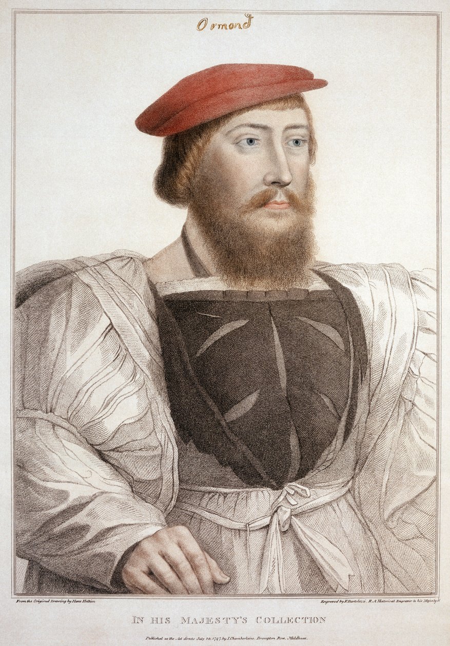 Sir Thomas Boleyn (1477-1539) grabado por Francesco Bartolozzi (1727-1815) 1797 de Hans Holbein der Jüngere