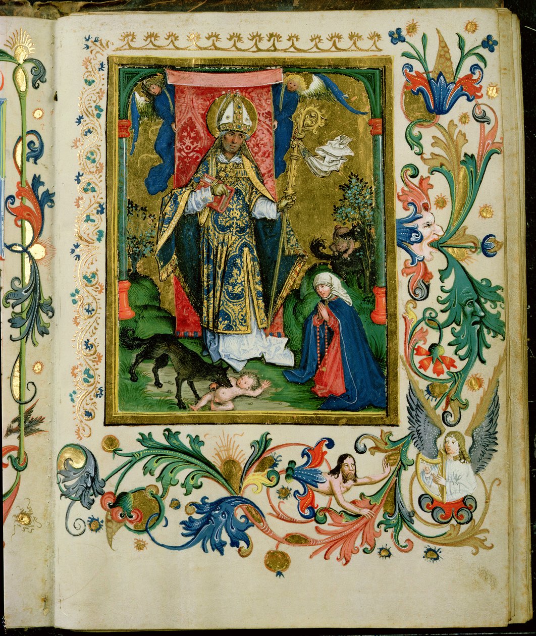 San Agustín con la Virgen y el Niño de Hans Holbein der Jüngere