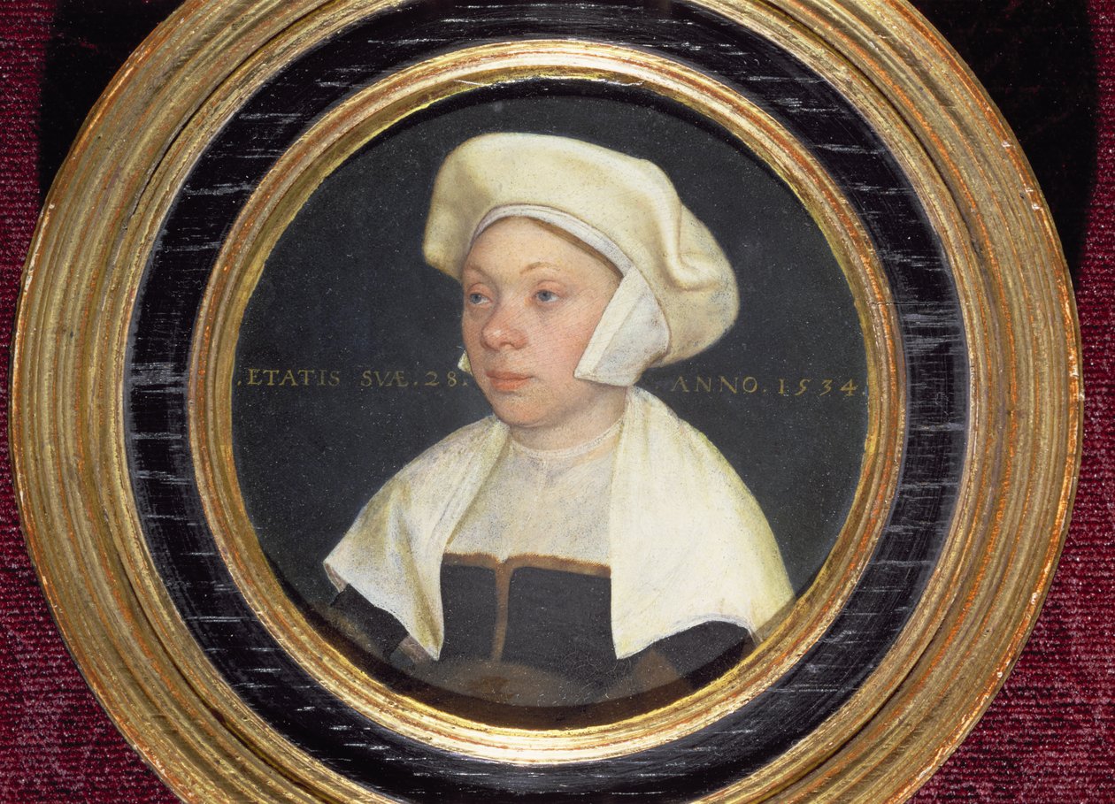 La esposa de un dignatario en la corte del Rey Enrique VIII, 1534 de Hans Holbein der Jüngere