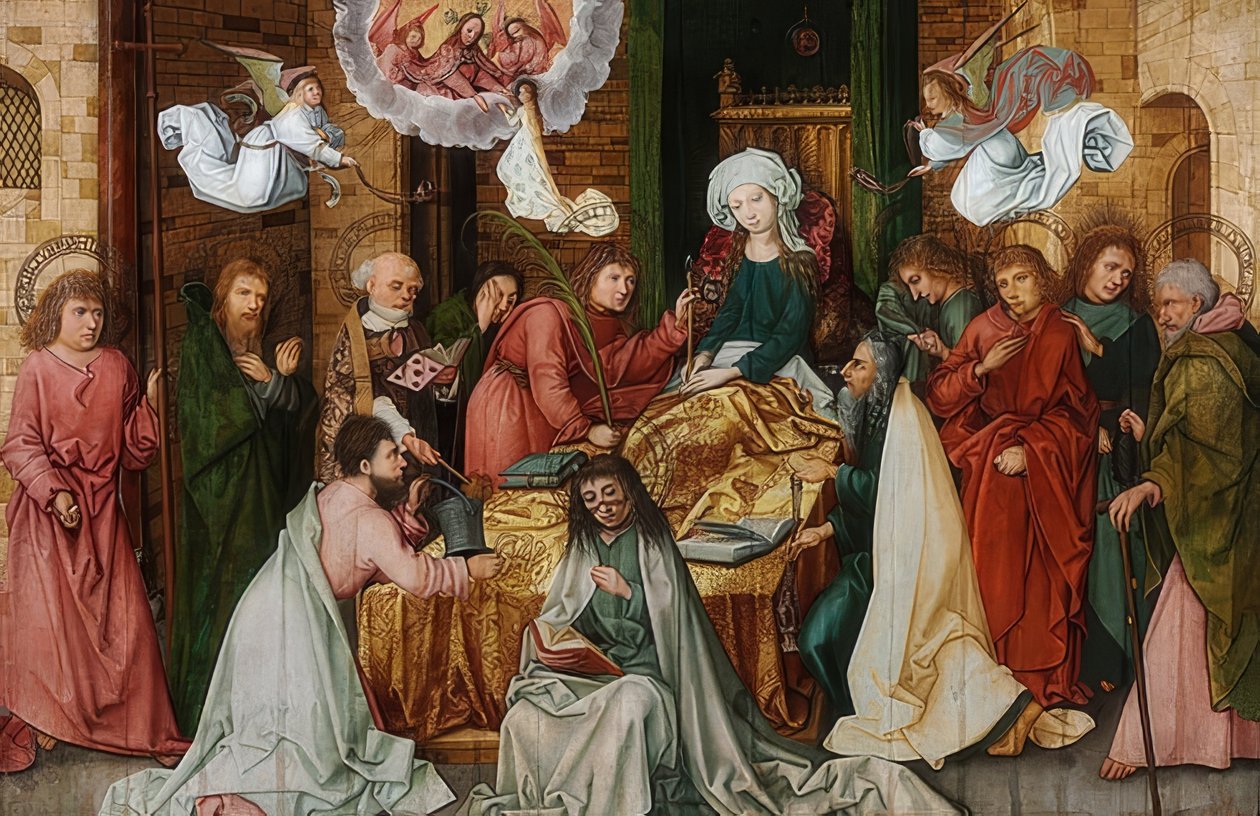 La muerte de la Virgen María de Hans Holbein the Elder