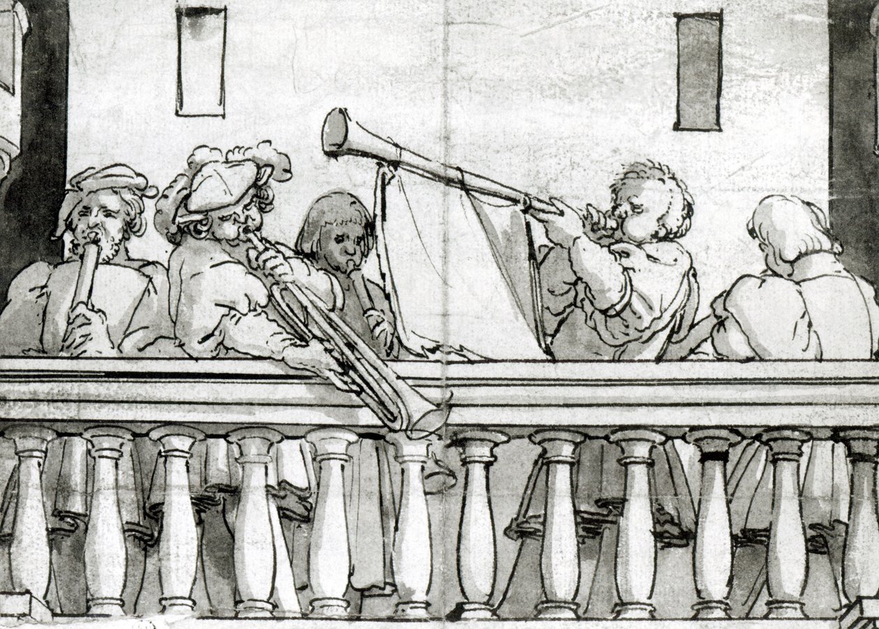 Músicos de Enrique VIII de Hans Holbein the Elder